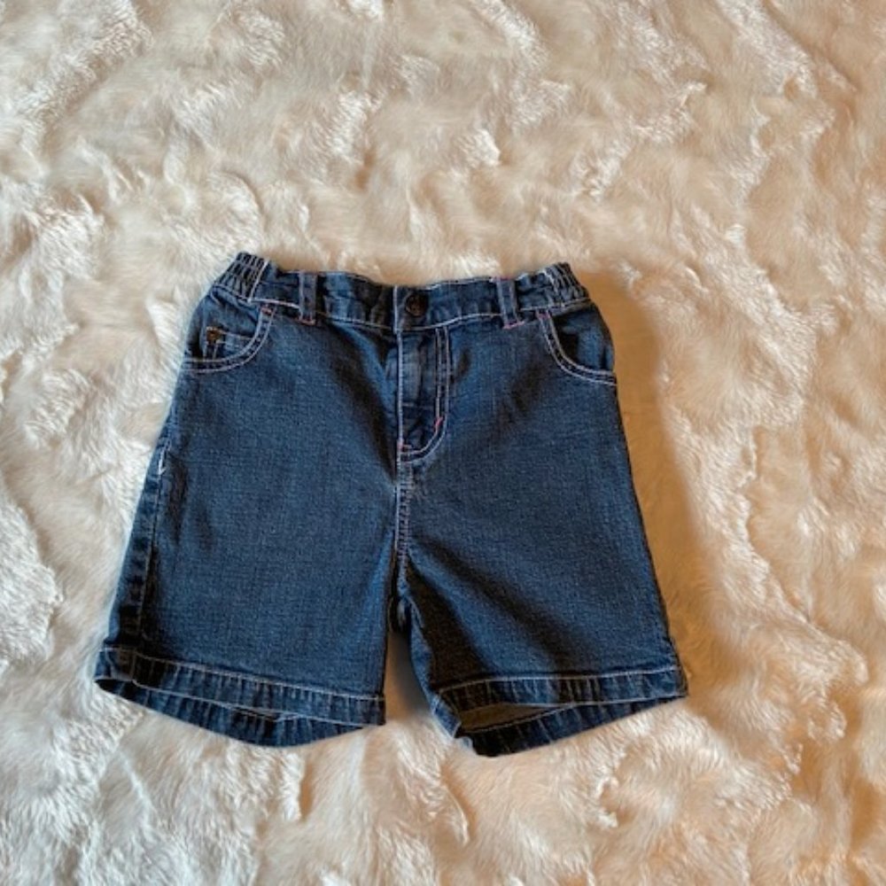 Little Levi's Girls 5-pocket Blue Denim Shorts Size 2T